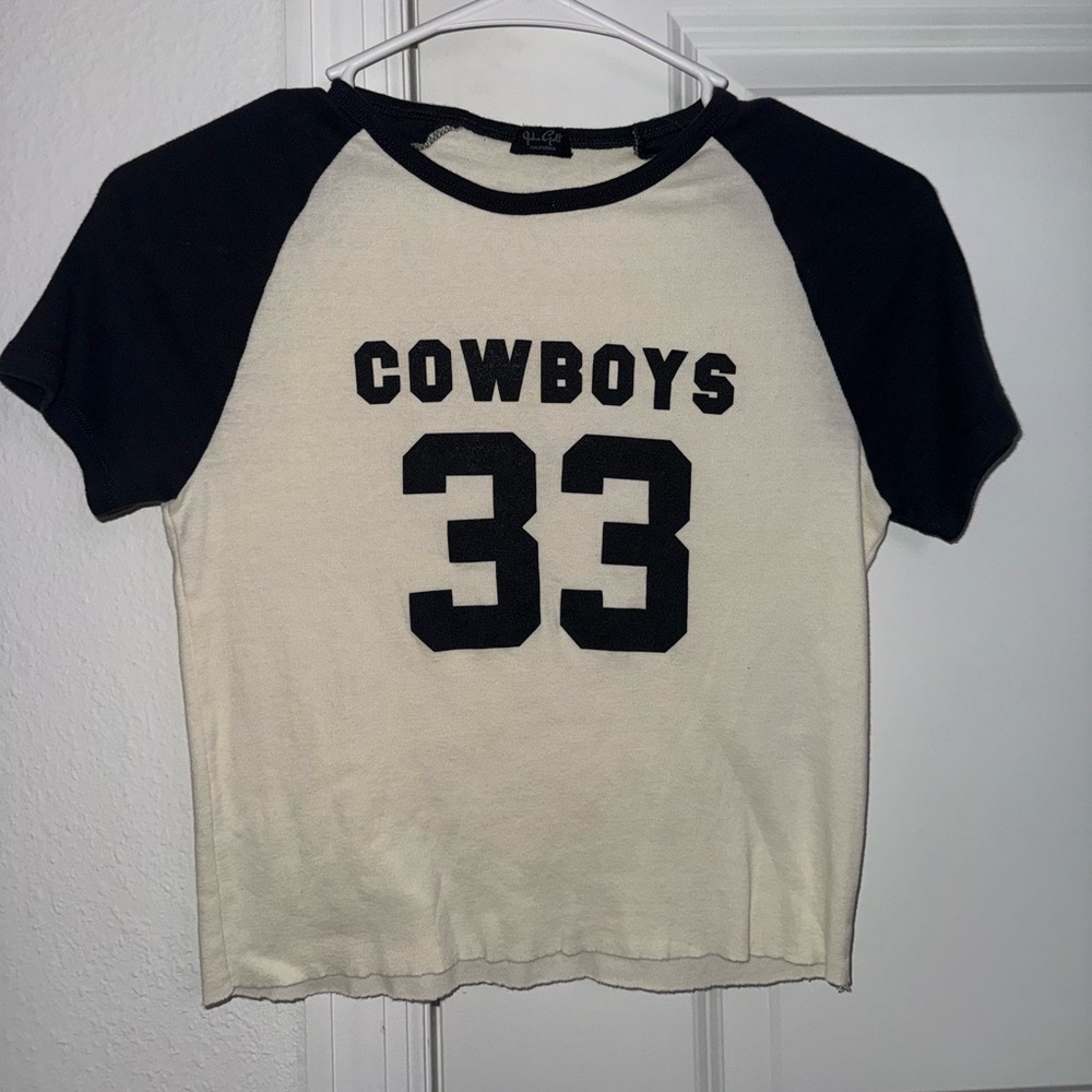 Cowboys 33 Brandy Melville Shirt - Black and White